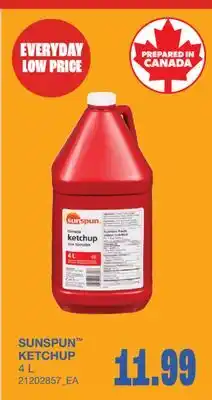 Wholesale Club SUNSPUN KETCHUP offer