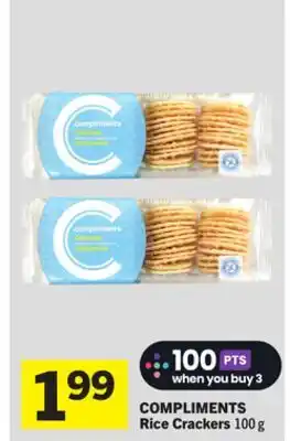 Foodland COMPLIMENTS Rice Crackers offer