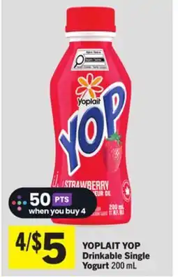 Foodland YOPLAIT YOP Drinkable Single Yogurt offer