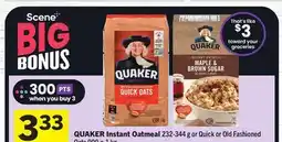 Foodland QUAKER Instant Oatmeal offer
