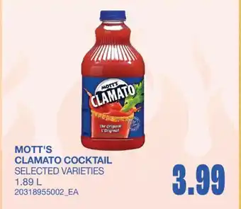 Wholesale Club CLAMATO COCKTAIL offer