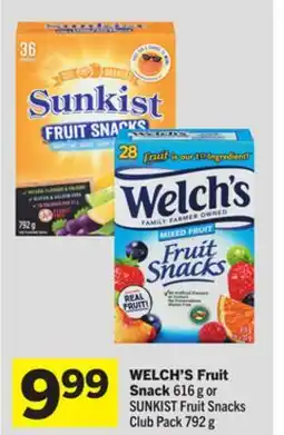 Foodland WELCH'S Fruit Snack offer