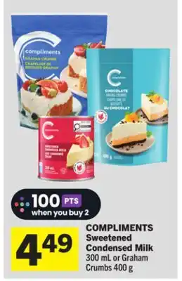 Foodland COMPLIMENTS Sweetened Condensed Milk offer