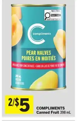 Foodland COMPLIMENTS Canned Fruit offer