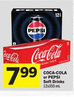 Foodland COCA-COLA or PEPSI Soft Drinks offer