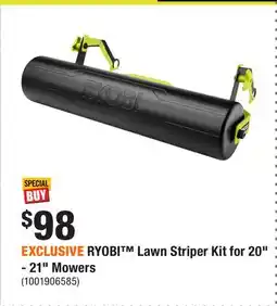 Home Depot EXCLUSIVE RYOBI Lawn Striper Kit for 20 - 21 Mowers offer