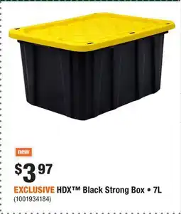 Home Depot EXCLUSIVE HDX Black Strong Box • offer