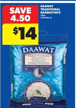 Real Canadian Superstore DAAWAT TRADITIONAL BASMATI RICE offer