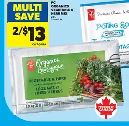 Real Canadian Superstore PC ORGANICS VEGETABLE & HERB MIX offer