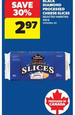 Real Canadian Superstore BLACK DIAMOND PROCESSED CHEESE SLICES offer