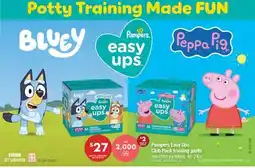 Real Canadian Superstore PAMPERS EASY UPS CLUB PACK TRAINING PANTS, 46-74'S offer