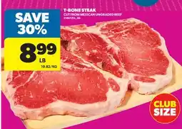Real Canadian Superstore T-BONE STEAK offer