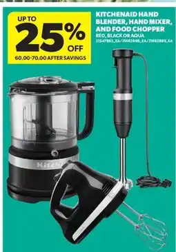 Real Canadian Superstore KITCHENAID HAND BLENDER, HAND MIXER, AND FOOD CHOPPER offer