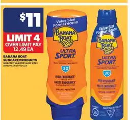Real Canadian Superstore BANANA BOAT SUNCARE PRODUCTS offer