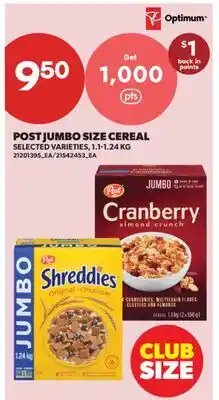 Real Canadian Superstore POST JUMBO SIZE CEREAL offer