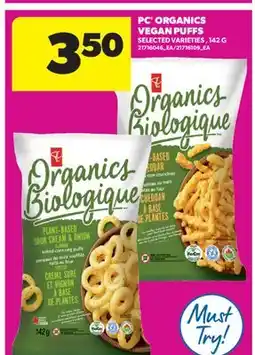 Real Canadian Superstore PC ORGANICS VEGAN PUFFS offer
