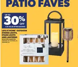 Real Canadian Superstore LIFE AT HOME OUTDOOR STRING LIGHTS, STAKE LIGHTS AND LANTERNS offer