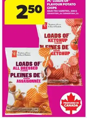 Real Canadian Superstore PC LOADS OF FLAVOUR POTATO CHIPS offer