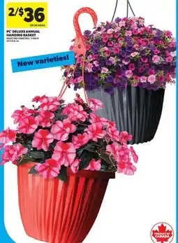 Real Canadian Superstore PC DELUXE ANNUAL HANGING BASKET offer