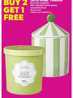 Real Canadian Superstore LIFE AT HOME CANDLES offer