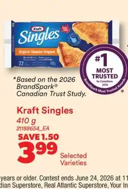 Real Canadian Superstore KRAFT SINGLES offer