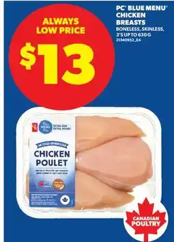 Real Canadian Superstore PC BLUE MENU CHICKEN BREASTS offer