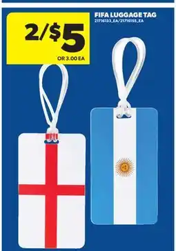 Real Canadian Superstore FIFA LUGGAGE TAG offer