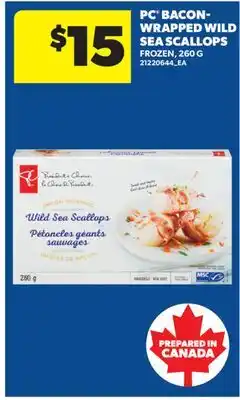 Real Canadian Superstore PC BACON-WRAPPED WILD SEA SCALLOPS offer
