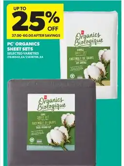 Real Canadian Superstore PC ORGANICS SHEET SETS offer