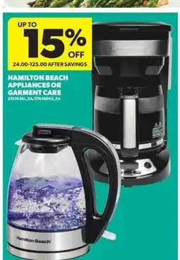 Real Canadian Superstore HAMILTON BEACH APPLIANCES OR GARMENT CARE offer