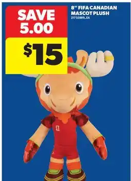 Real Canadian Superstore 8 FIFA CANADIAN MASCOT PLUSH offer