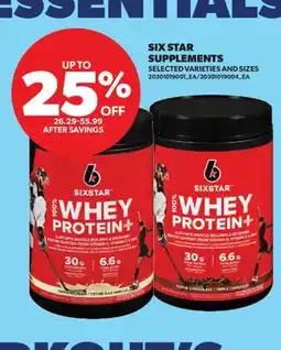 Real Canadian Superstore SIX STAR SUPPLEMENTS offer