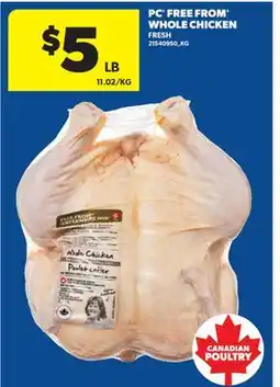 Real Canadian Superstore PC FREE FROM WHOLE CHICKEN offer