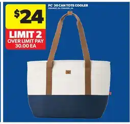 Real Canadian Superstore PC 30 CAN TOTE COOLER offer