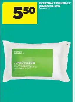 Real Canadian Superstore EVERYDAY ESSENTIALS JUMBO PILLOW offer