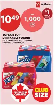 Real Canadian Superstore YOPLAIT YOP DRINKABLE YOGURT offer