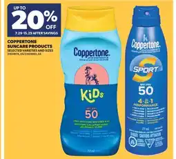 Real Canadian Superstore COPPERTONE SUNCARE PRODUCTS offer