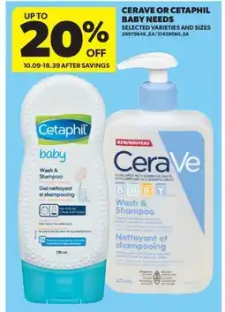 Real Canadian Superstore CERAVE OR CETAPHIL BABY NEEDS offer
