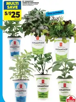 Real Canadian Superstore PC GIGANTICO HERBS OR VEGETABLES, 4.33 INCH offer