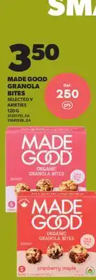 Real Canadian Superstore MADE GOOD GRANOLA BITES offer