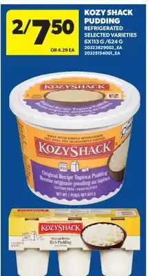 Real Canadian Superstore KOZY SHACK PUDDING REFRIGERATED, 6X113 G /624 G offer