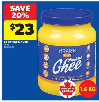 Real Canadian Superstore BRAR'S DESI GHEE offer