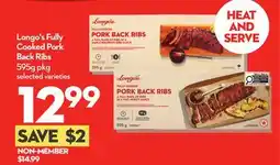 Longo's Longo's Fully Cooked Pork Back Ribs offer