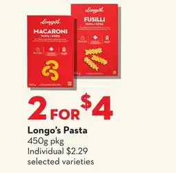 Longo's Longo's Pasta offer