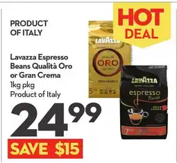 Longo's Espresso Beans Qualità Oro or Gran Crema offer