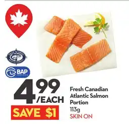 Longo's Fresh Canadian Atlantic Salmon Portion offer