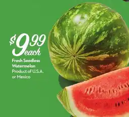 Longo's Fresh Seedless Watermelon offer