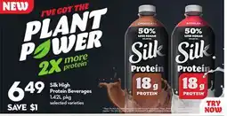 Longo's Silk High Protein Beverages offer