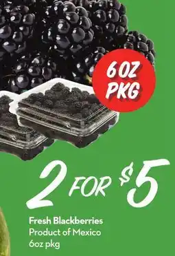 Longo's Fresh Blackberries offer