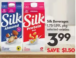 Longo's Silk Beverages offer